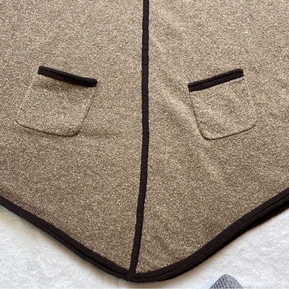 Patagonia Poncho 2 Tone Brown Size XS/S - Picture 6 of 10